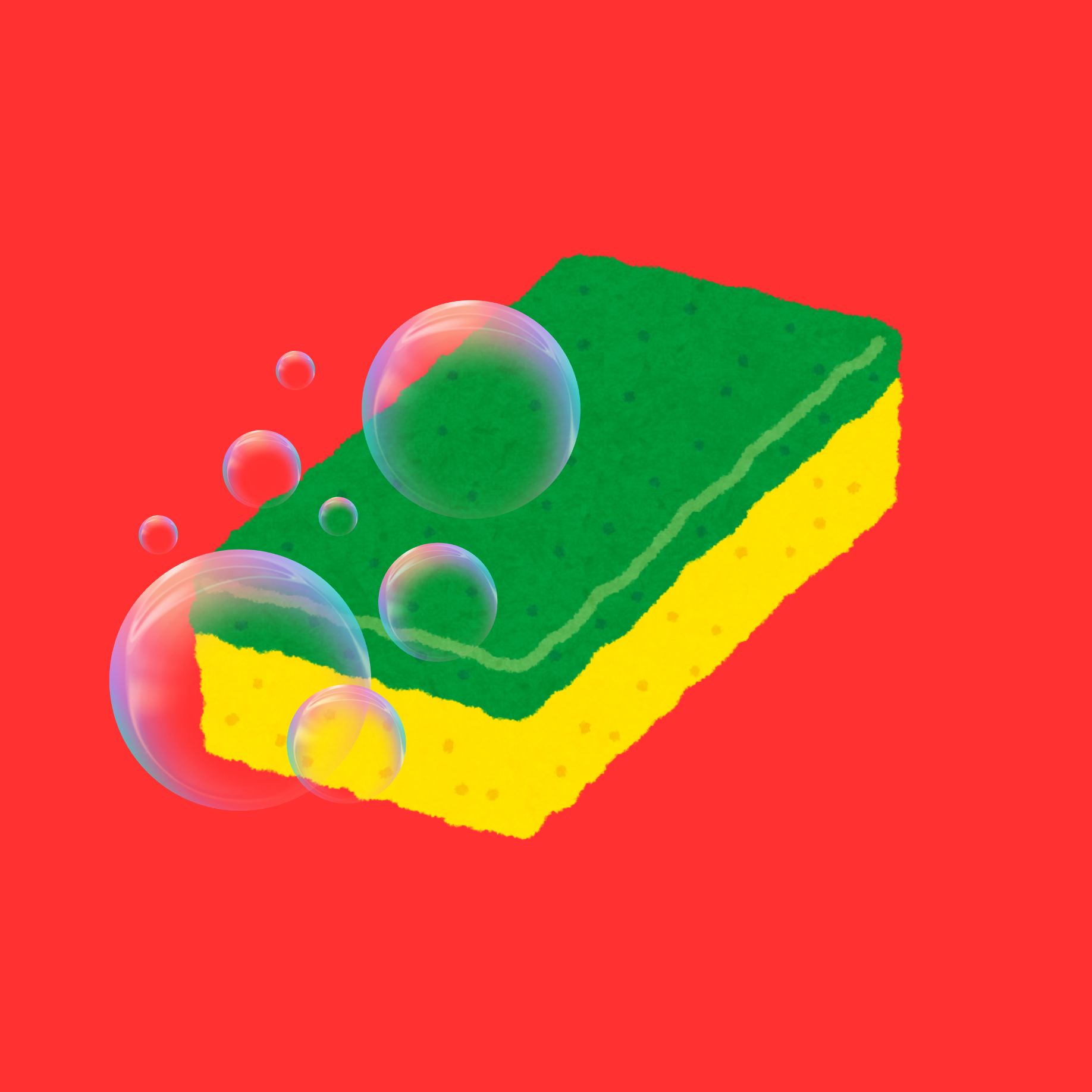 SpongeBob Squarepants Yellow Fabric Made in Japan